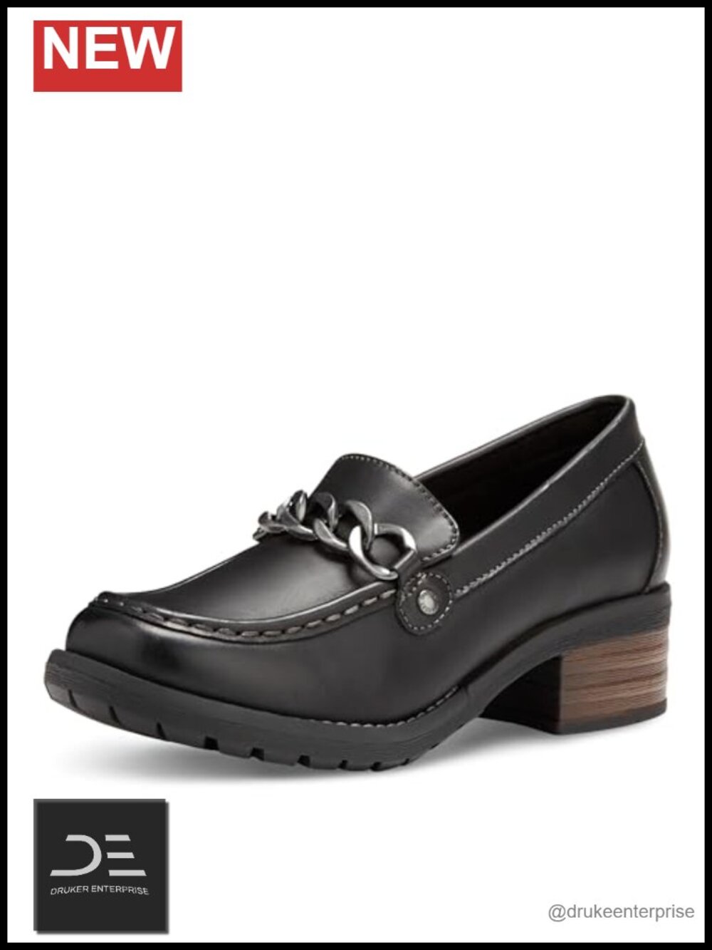 Women's Leather Loafers Memory Foam Slip-Ons Casual Walking Shoes